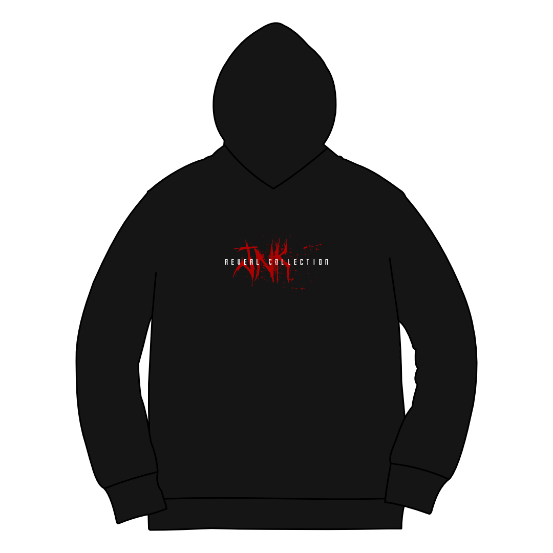 Black Hoodie with Print