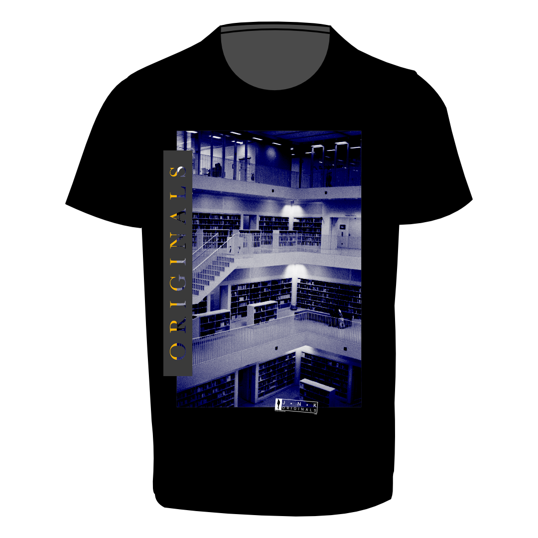 Library Tee Black